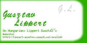 gusztav lippert business card